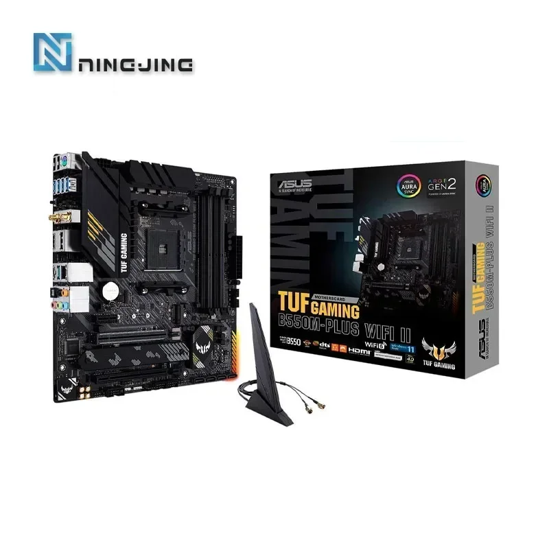 ASUS New TUF GAMING B550M-PLUS WIFI II AMD (5rd Gen Ryzen) microATX motherboard B550 DDR4 4800(OC) MHz 128G Desktop Socket AM4