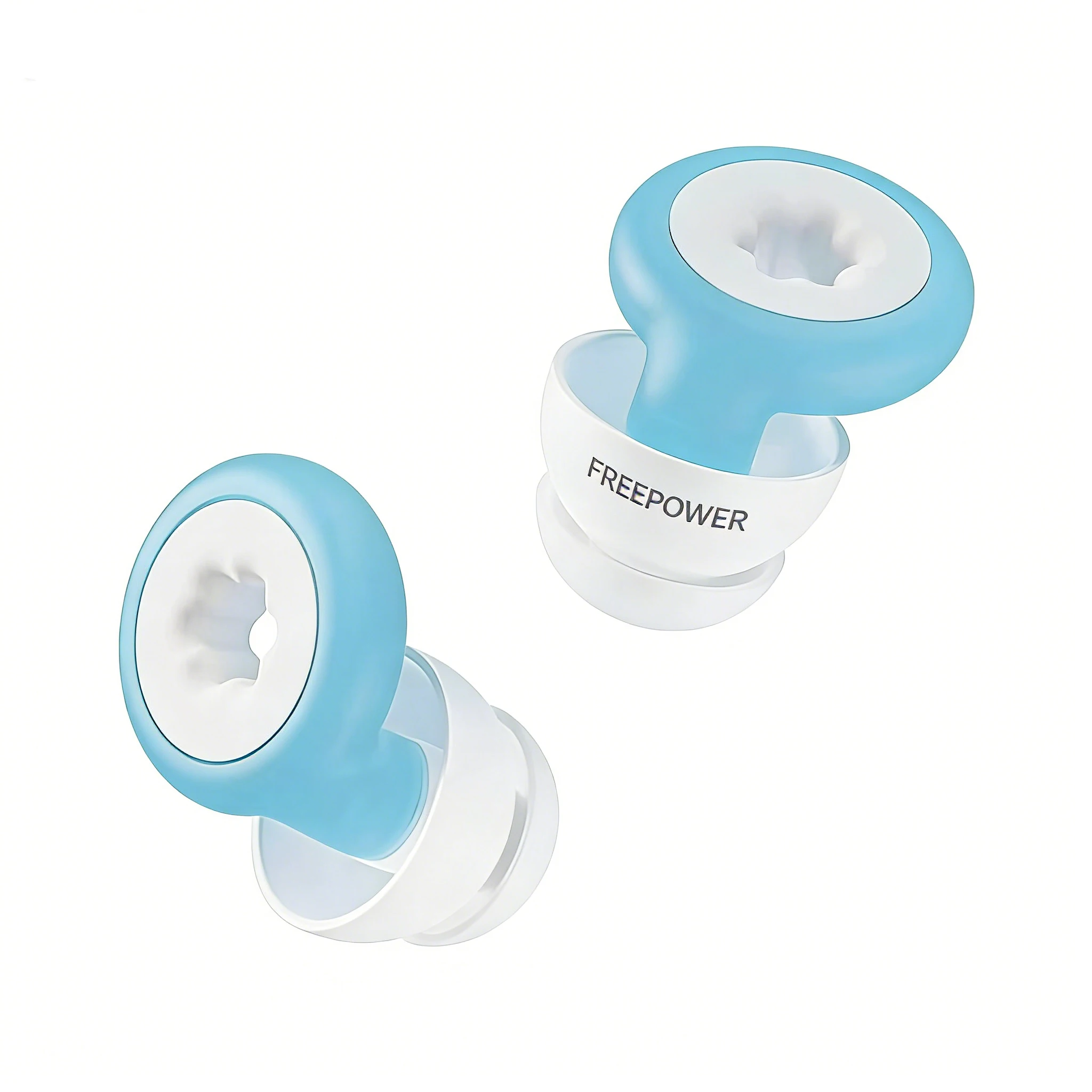 

FREEPOWER 2 шт. силиконовые беруши для защиты от шума, шумоподавляющие, для сна, водонепроницаемые, 2 слоя