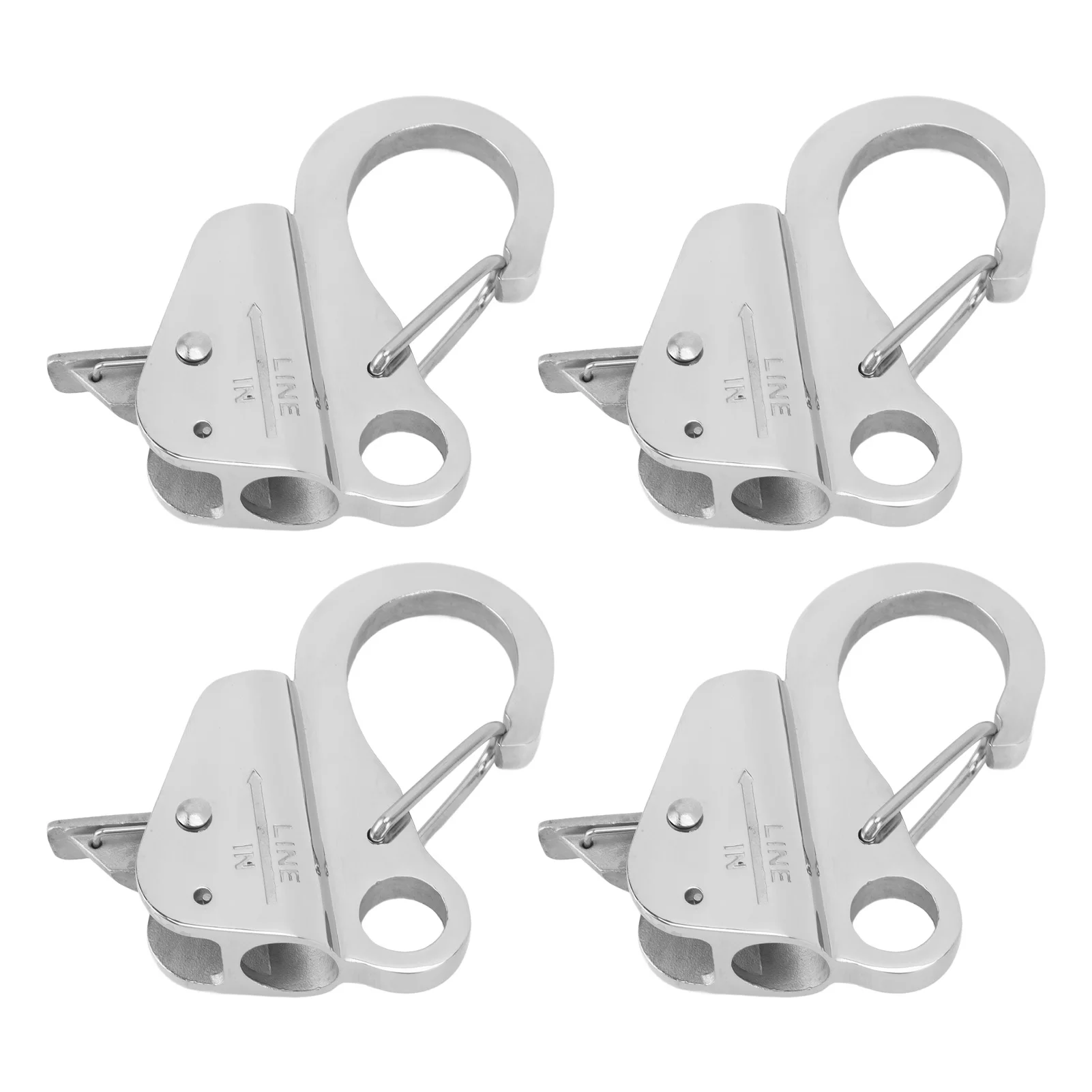 Anchor Hook 3/8 To 5/8 Inch Opening 316 Stainless Steel Boat  Quick Release Clip  Hook  Spring Hook Boat Anchor Hook