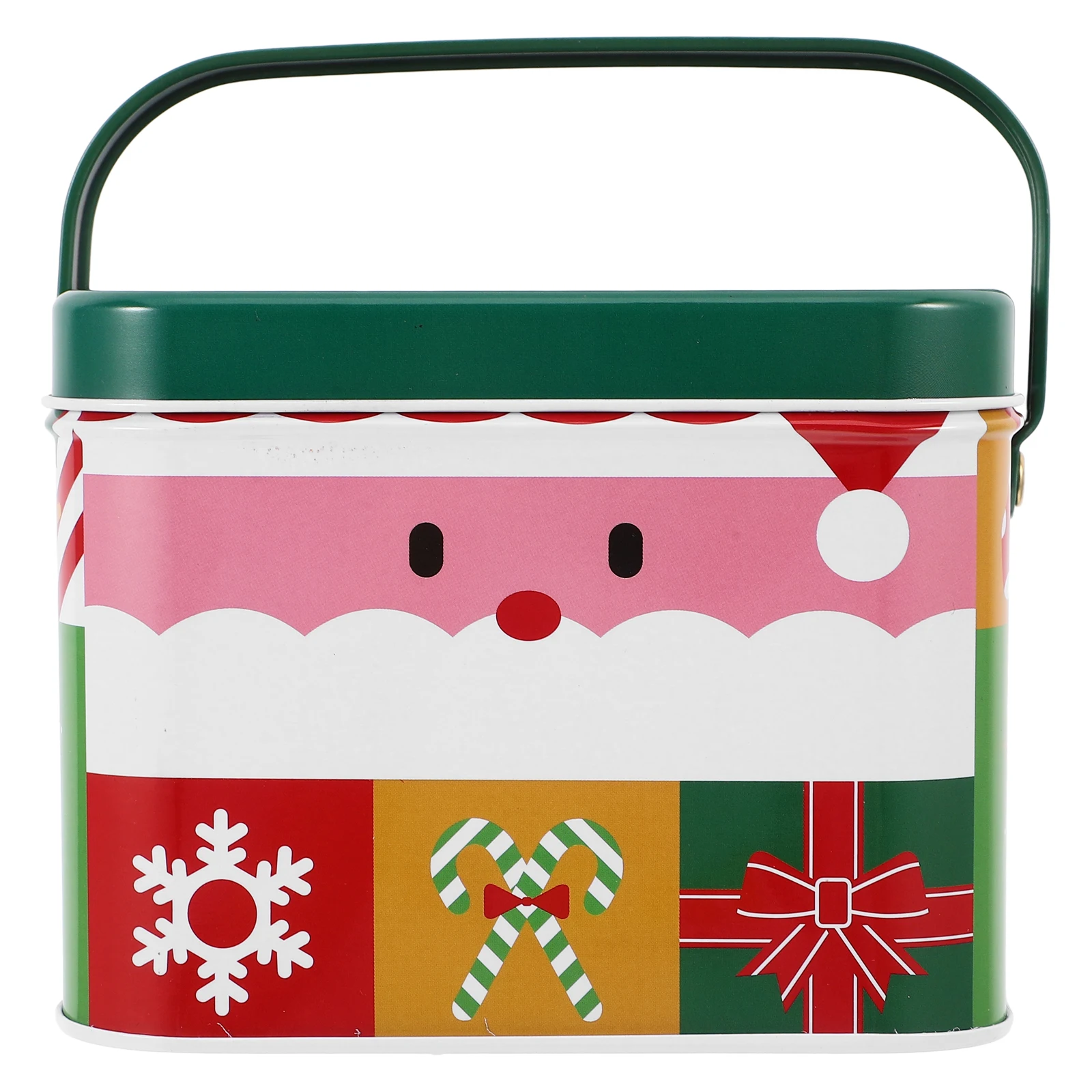 

Elegant Tinplate Storage Box with Lid for Cookies Candies and Snacks Versatile Christmas Gift Tin Container for Home Or Party