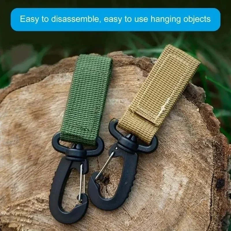 Premium Nylon Ribbon Backpack Buckle Outdoor Rotating Buckle, Climbing Buckle, Belt Clip, Tactical Fixed Buckle, Keychain