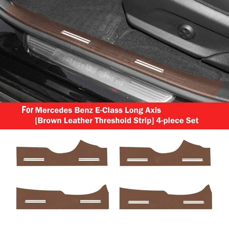 Alfombrillas protectoras antipatadas para Mercedes Benz Clase E W213 2016-2021 2022, accesorios de coche, pegatina de cubierta