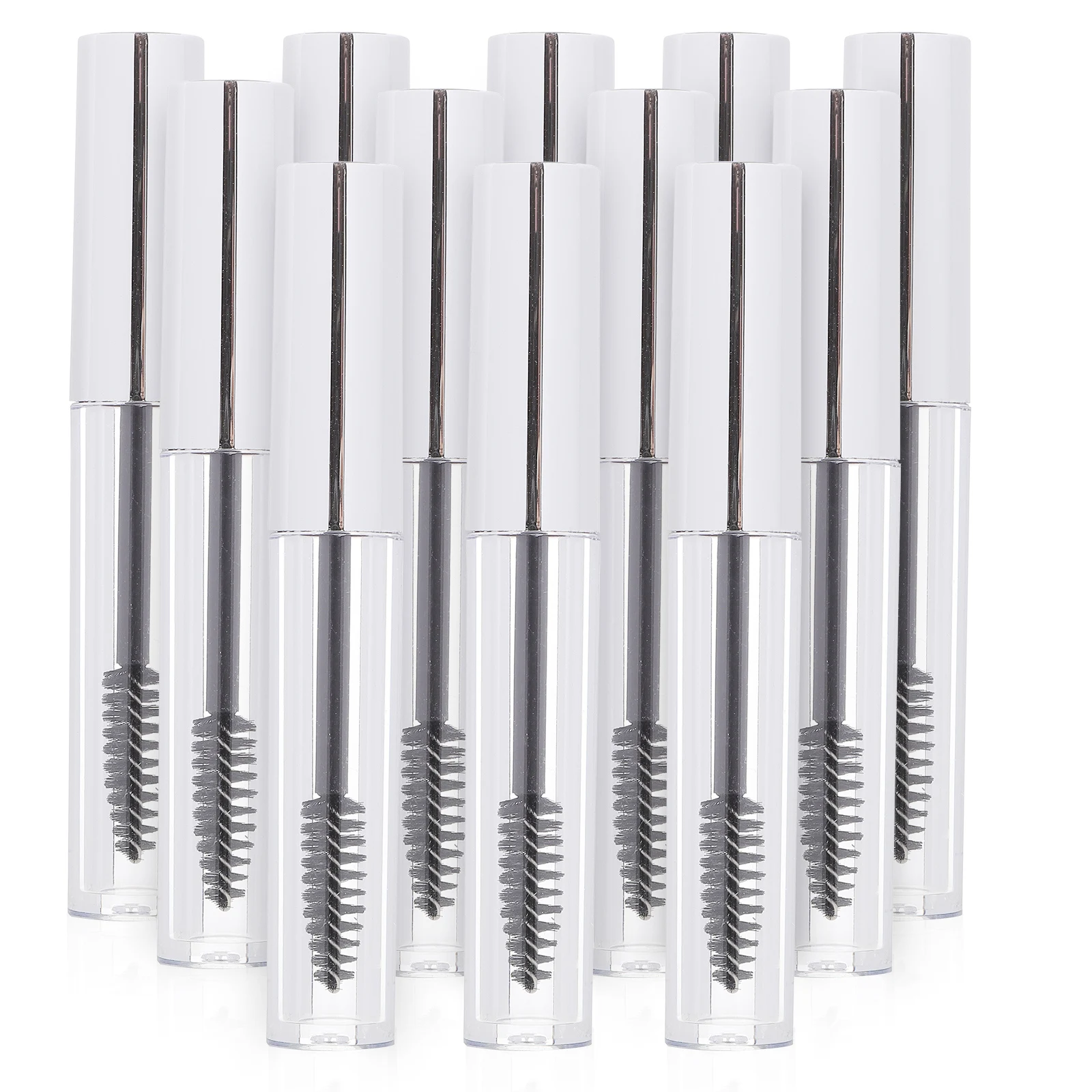 1 ensemble de Tubes de Mascara de 4ml, bouteille transparente avec entonnoir, bouteilles vides, Portable, format voyage, Mini conteneur de stockage de crème pour cils