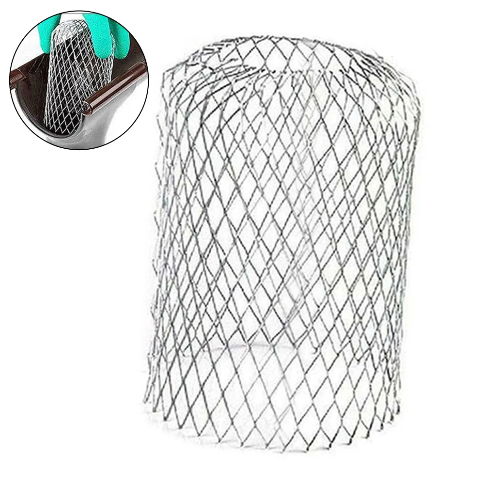 

150x80mm Pipe Strainer Mesh Cover Aluminum Downspouts Filter Strainer For Leaf Debris Mud Trap Drain Pipe