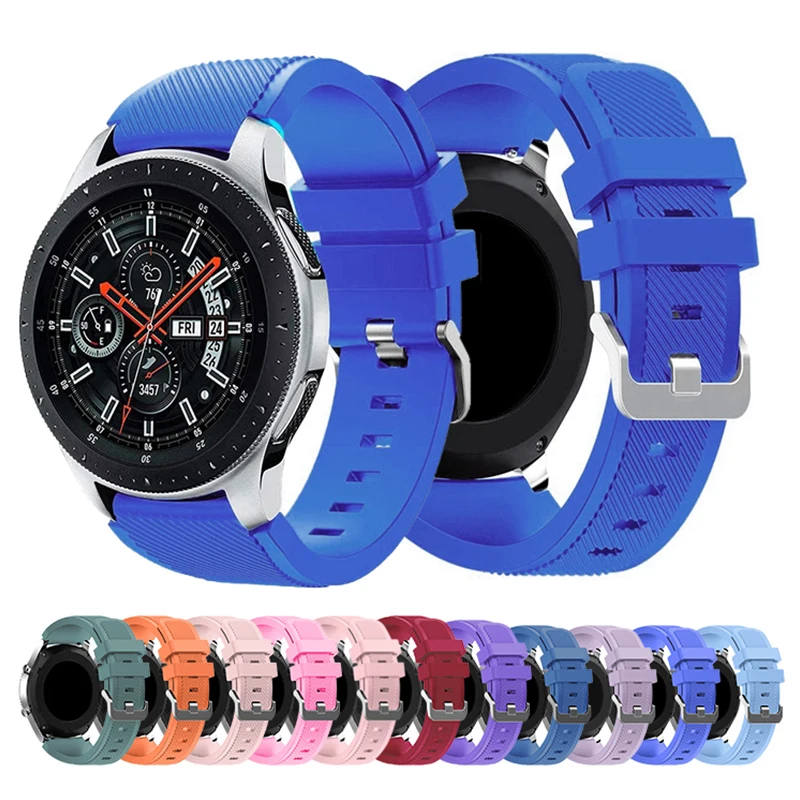

Silicone Band For Samsung Galaxy Watch 3 46mm Gear S3 20mm 22mm Bracelet Sports Strap For Active2 Huawei Watch Gt Amazfit Bip