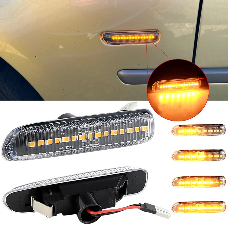 

Боковой габаритный динамический поворотник, светодиодный указатель поворота для BMW E46 3, серия Limo Coupe Compact Cabriolet Touring