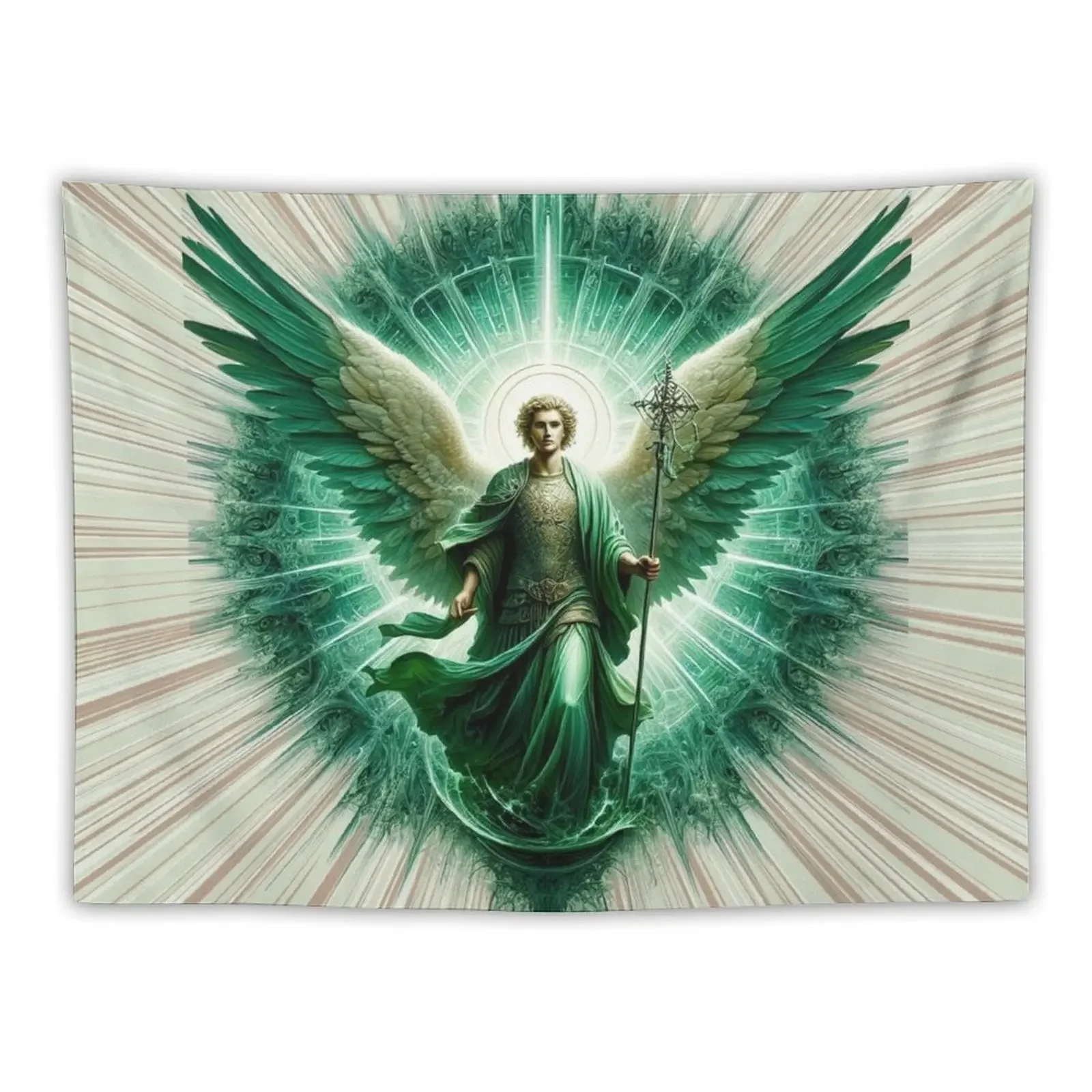 Saint Raphael Archangel - Angel of Healing - Christmas gift Tapestry Tapete For The Wall Room Decor Tapestry