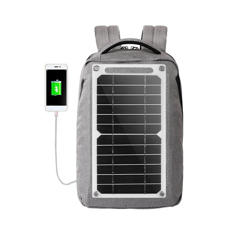 6W Solar Panel USB Solar Cell Outdoor Hike Battery Charger System Solar Panel Kit For Mobile Phone Power Bank Watch