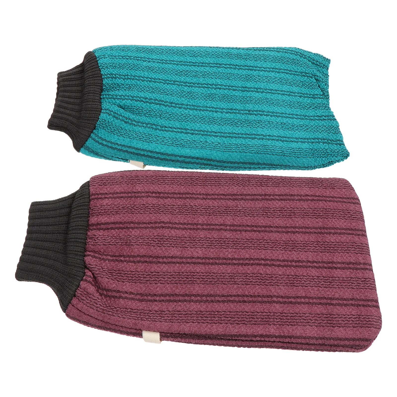 

2Pcs Bath Towels Premium Cotton Exfoliating Scrubbers Shower Lightweight Quick Dry Machine Washable