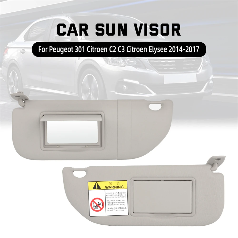 Car Sun Visor Shade For Peugeot 301 For Citroen C3 Replaces Spare Parts Left Right Side Sun Visor