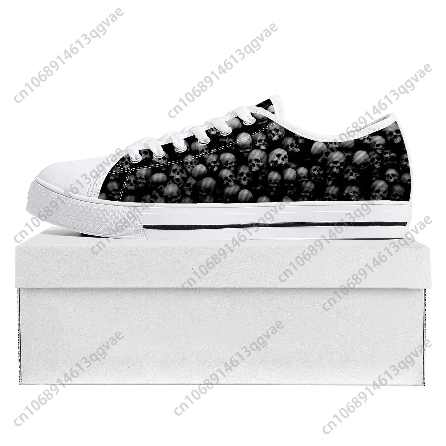 Skull Pop Hot Fiery Low Top High Quality Sneakers Mens Womens Teenager Canvas Sneaker  Prode Casual Couple Shoes Custom Shoe