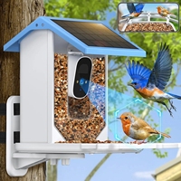 4G 4MP Bird Feeder Video Camera With Solar Panel WiFi Battery Outdoor Solar Camera  Bird Watching Camera AI identifies birds