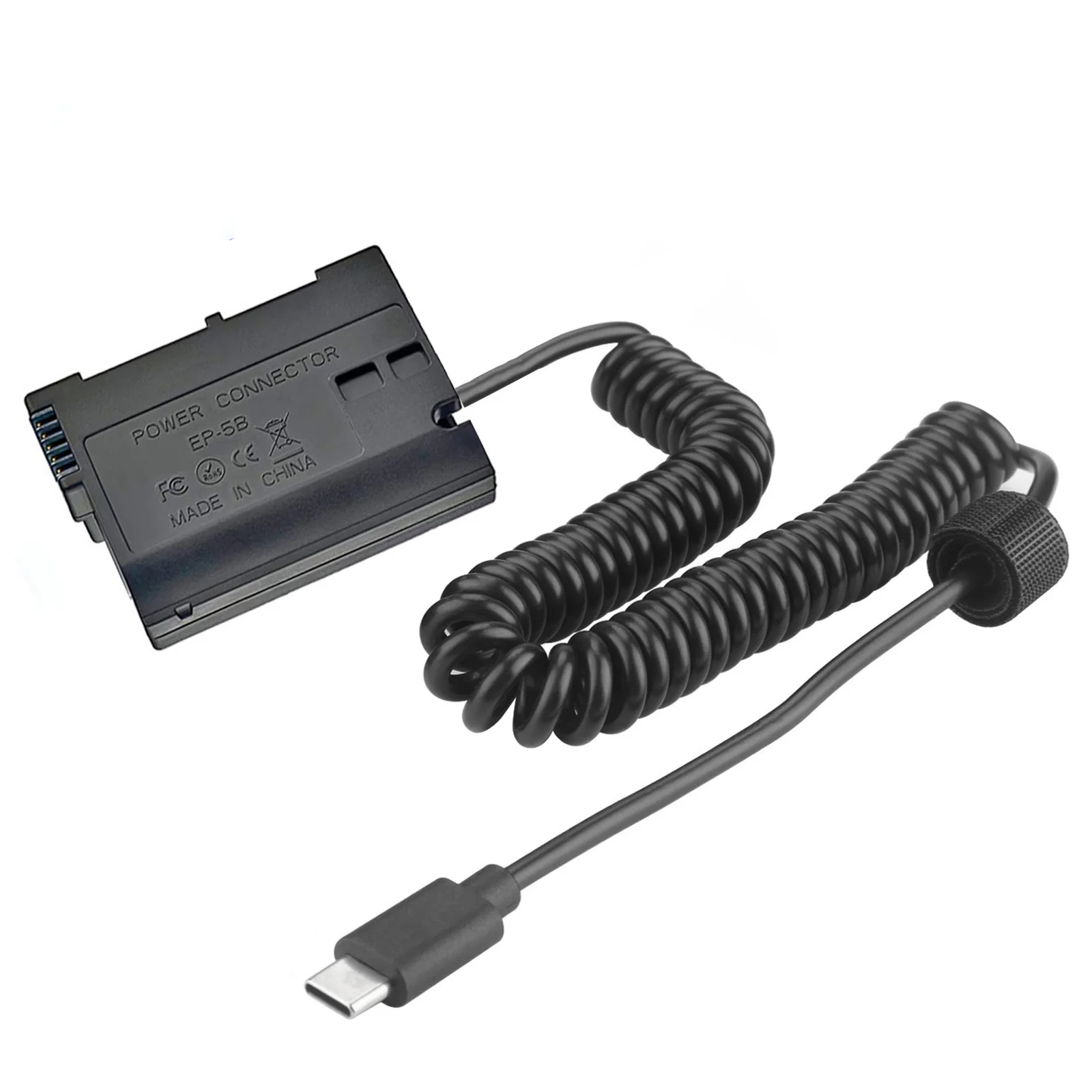 Type-C Adapter Cable EP-5B EN-EL15 Dummy Battery Kit  for Nikon D7100 D7200 D7500 D800 D810 D500 D600 D610 D750 Z5 Z6 Z7 Z8 1V1