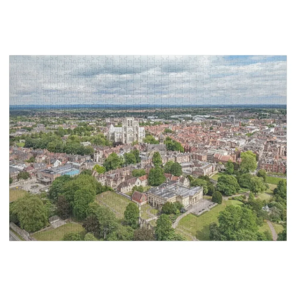 

York Museum Gardens and York Minster Cathedral England North Yorkshire in Summer Jigsaw Puzzle Personalized Gift Iq Puzzle