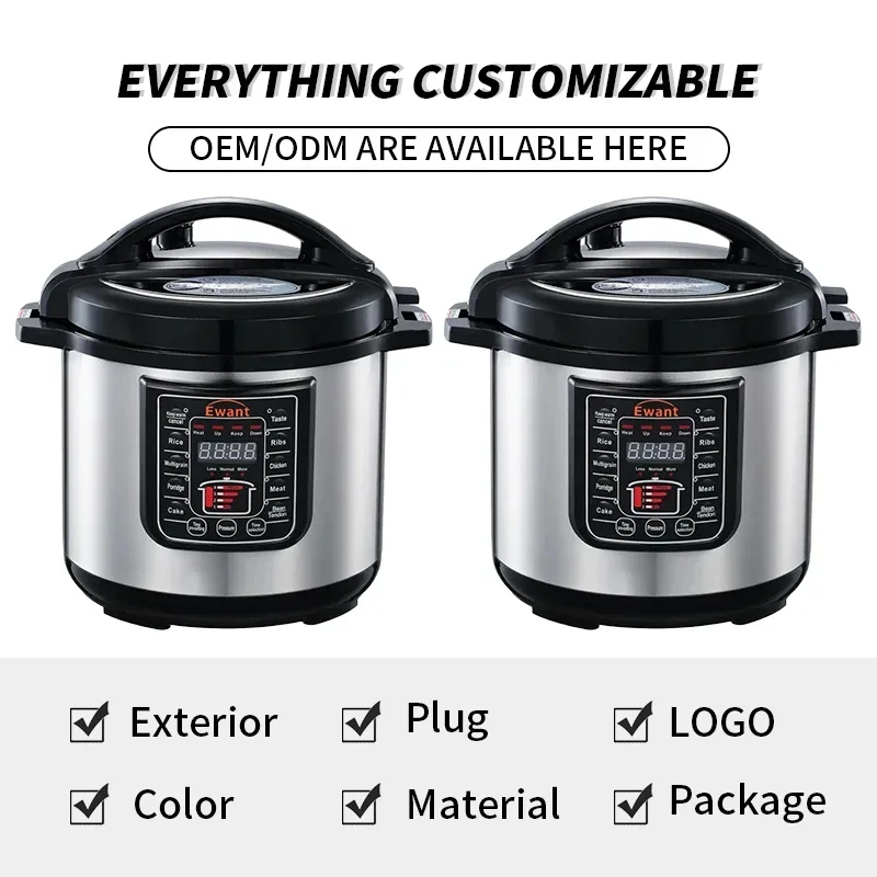 kitchen Electric Pressure Cooker 12L Multi Cooker Electric Pressure Household Stainless Steel Crock Pot Electric Pressure Cooker