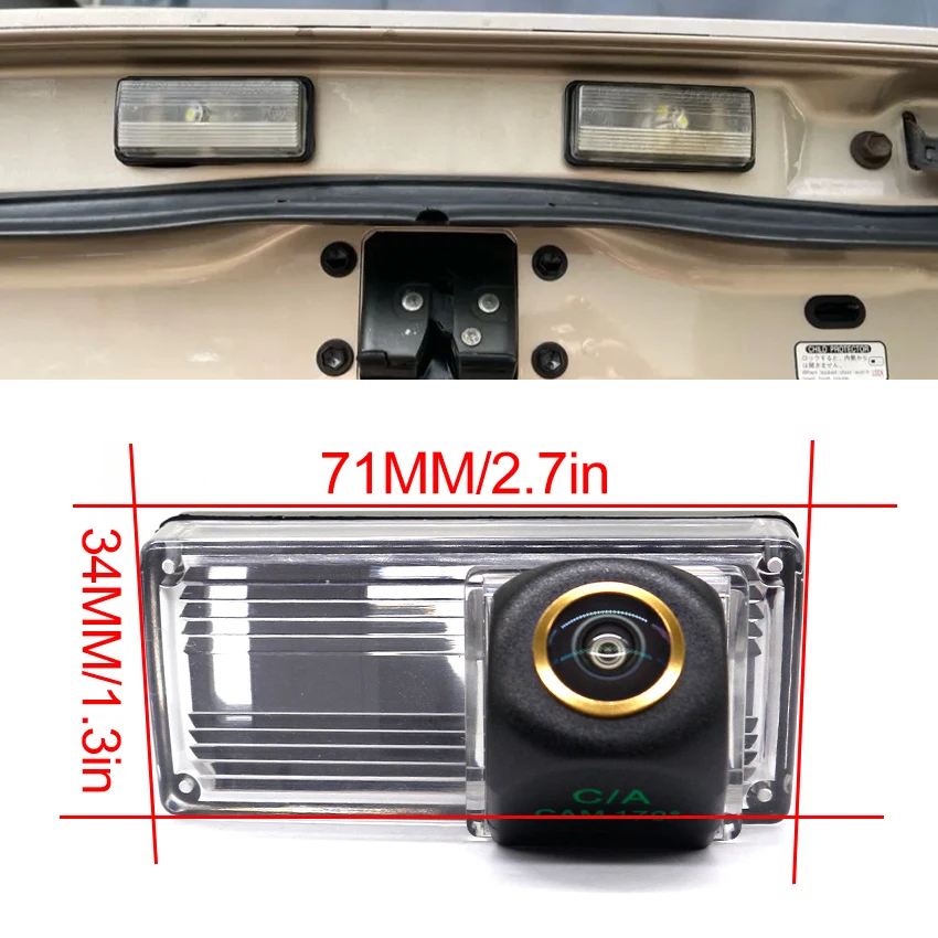 Rear View Camera For Toyota Land Cruiser 200 LC200 VX V6 LC100 LC120 LC150 2008 2009 2010 2011 2012 2013 2014 CCD Golden Lens