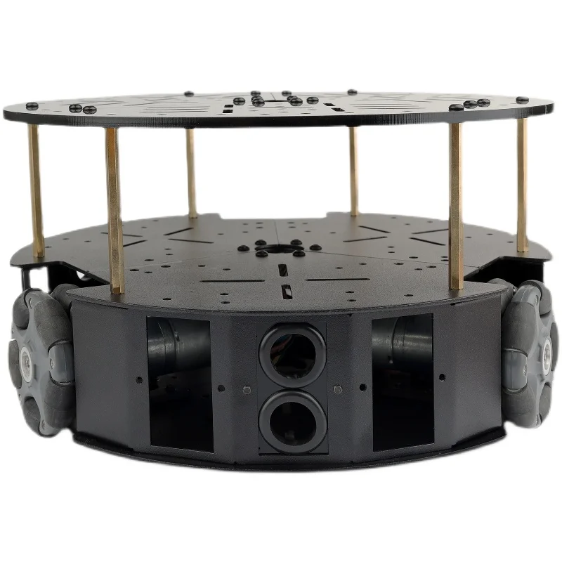 3WD 58mm Omnidirectional Chassis With DC Motor 3 Wheel Omni Disc Mobile Robot RC Tank Car for Arduino Programmable Robot DIY Kit