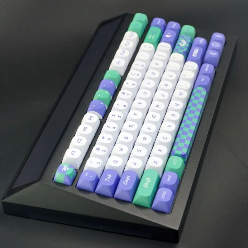 123 Keys Retro PBT Keycaps Full Set MA Profile Custom Key Caps MX Switch Mechanical Gaming Mechanical Keyboard Keycap Aesthetic