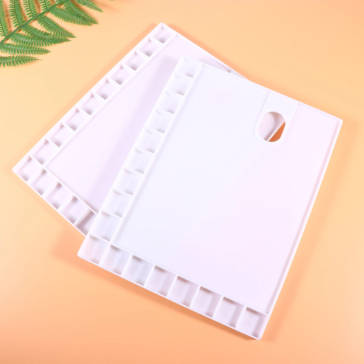 

2 pcs 17 Grids Plastic Paint Tray Durable Watercolor Mixing Palette Art Craft For Professional Use Easy Clean Color
