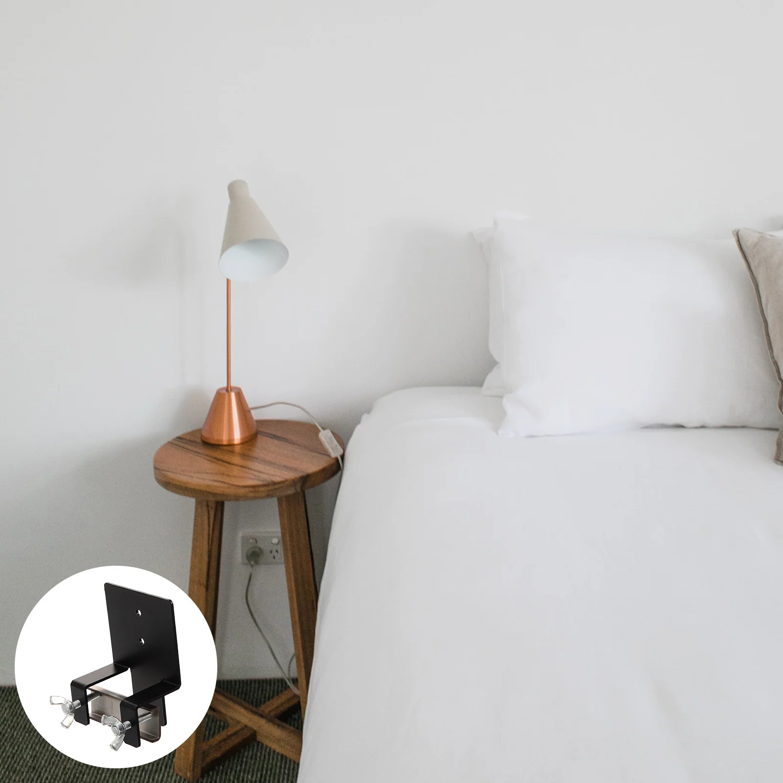 

1 Set Anti Slip Gripper Bed Frame Holder Adjustable Steel Retainer Bar Non Slip Baffle Stopper Mattress Fastener Furniture Legs
