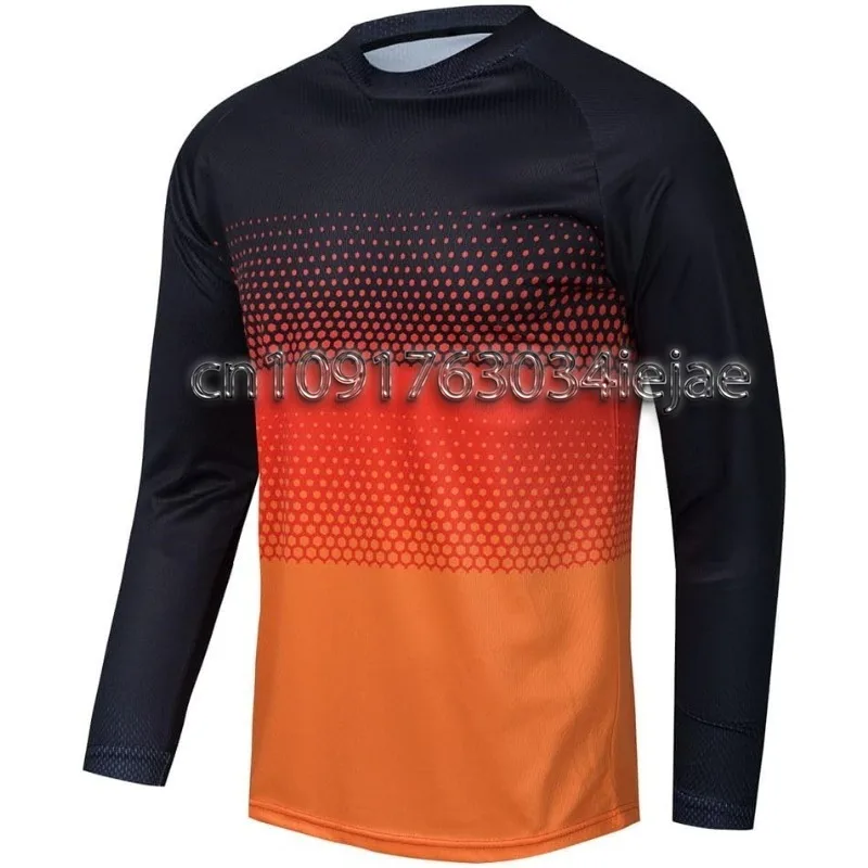 

3D Printed Off-Road Motorcycle Jersey Quick Dry Comfortable Men's Youth Cycling Jersey Long Sleeve Cycling Jersey