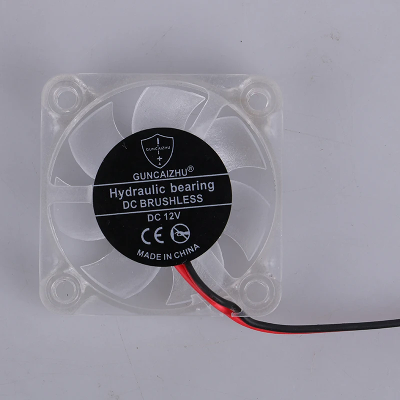 4010 40x40x10mm DC 5v 12v 24v 0.05A Cooling Fan Transparent LED Iight Emitting Hydraulic Bearing 2pin