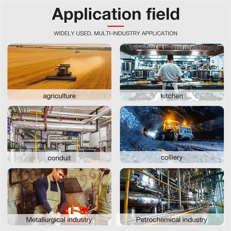 【BRILLIANT 】 كاشف تسرب الغاز القابل للاحتراق إنذار الصوت LD610 الميثان C4H10 H2 جهاز اختبار الغاز 100-9999Ppm #4