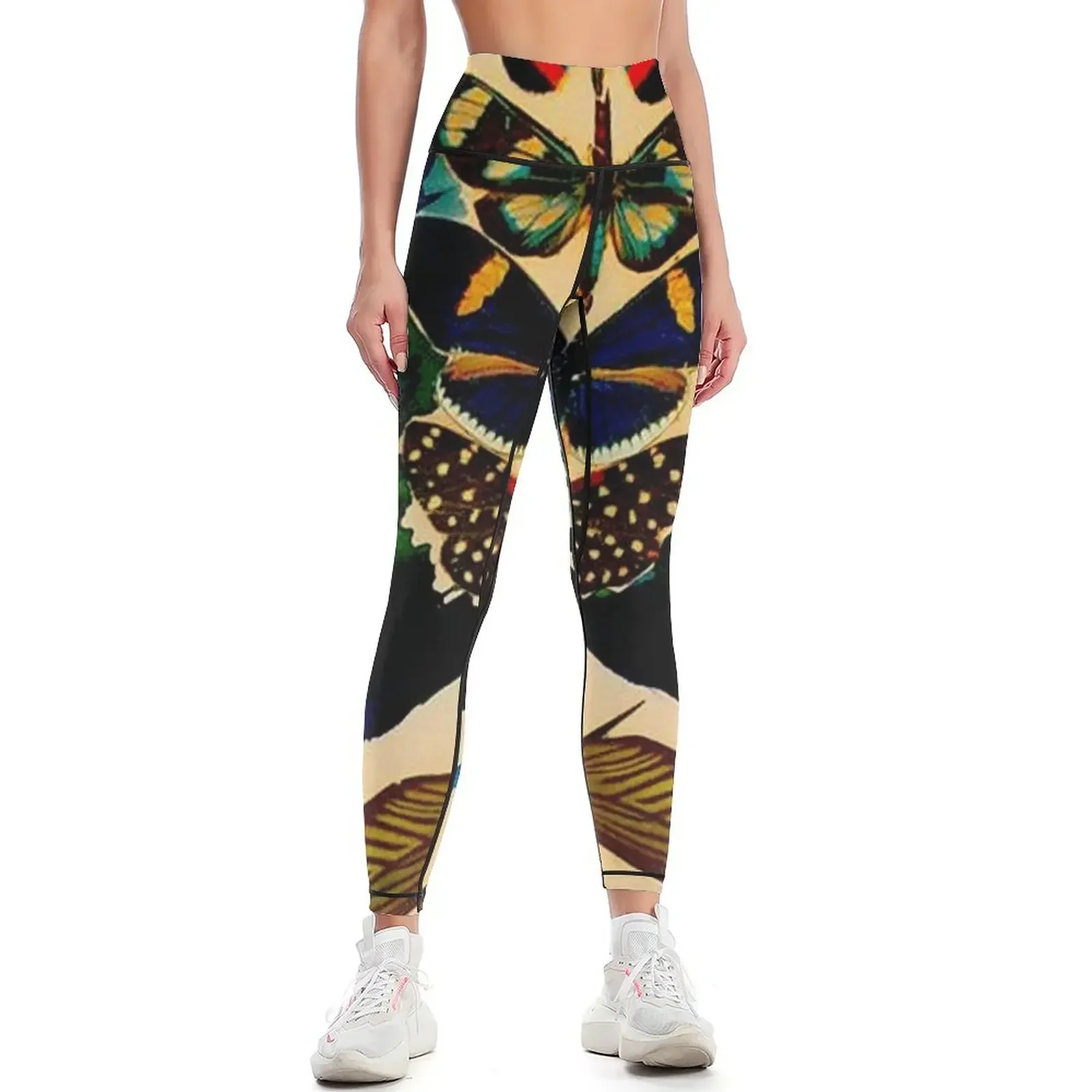 

BUTTERFLY TREE : Vintage Abstract Print Leggings sport set jogging pants Women's tights gym's clothing Womens Leggings