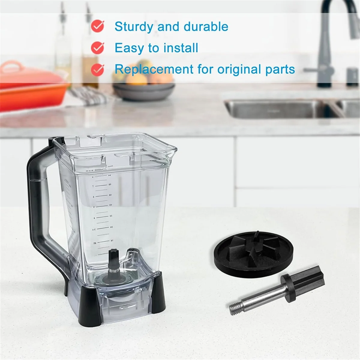 Piezas de repuesto para licuadora BL610 BL710 serie 72 Oz (9 tazas), juego de lanzador, embrague de controlador y pasador de accionamiento