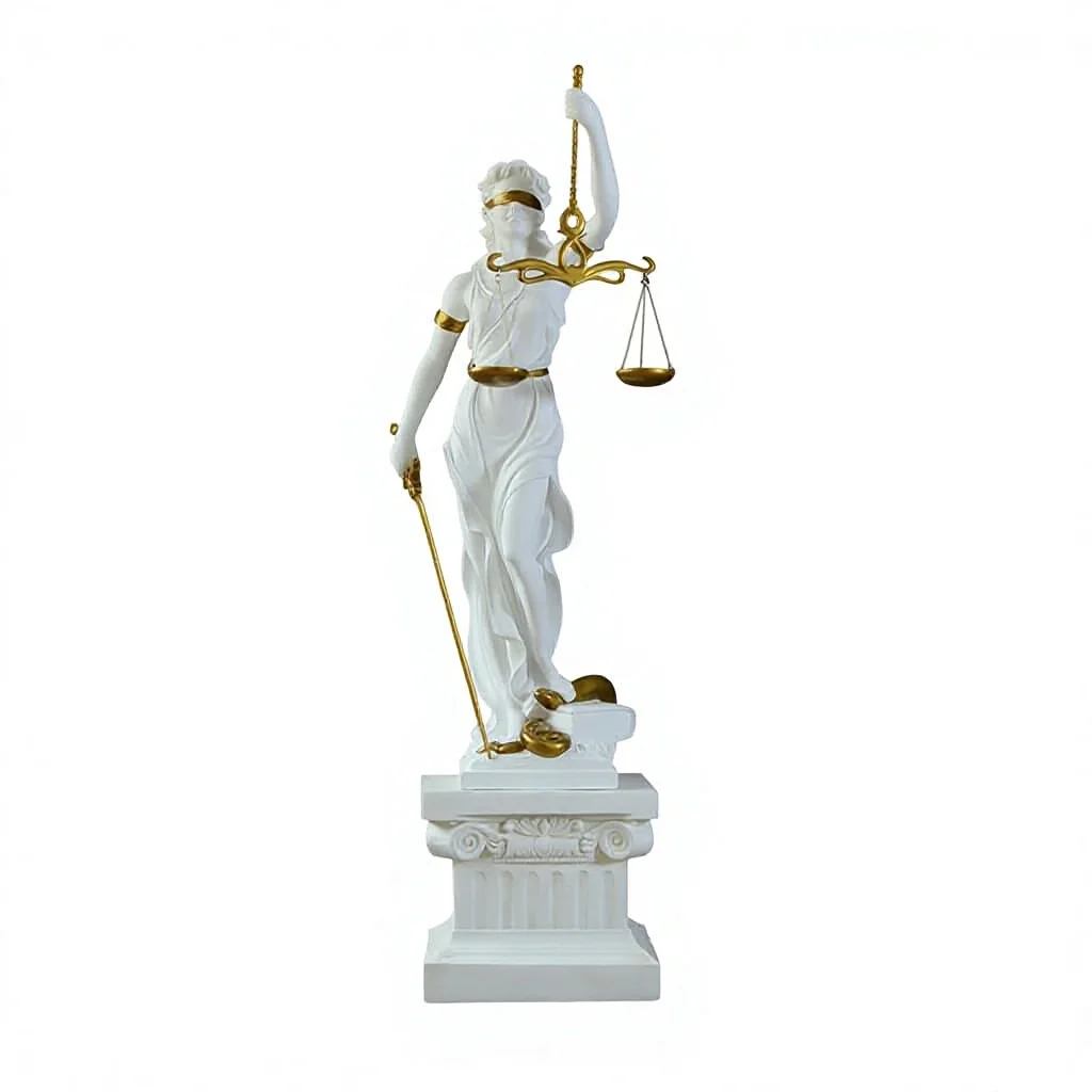 xx-Goddess of Justice Sculpture Ornament Artwork Fiberglass Statue Figurine Decorative Item European Style China