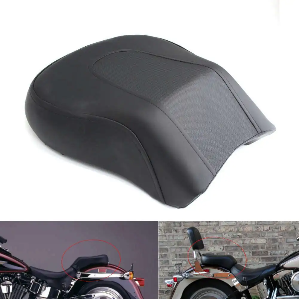 

Motorcycle Passenger Rear Pillion Seat Soft Tail Seats For Harley Davidsion Softail Fat Boy FLSTF Springer Night Train 2007-2017