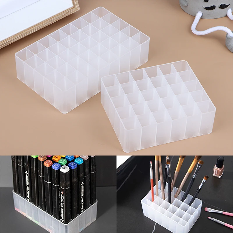 30/40 Slots Marker Pen Storage Holder Table Stand Organizer Multifunction Tool