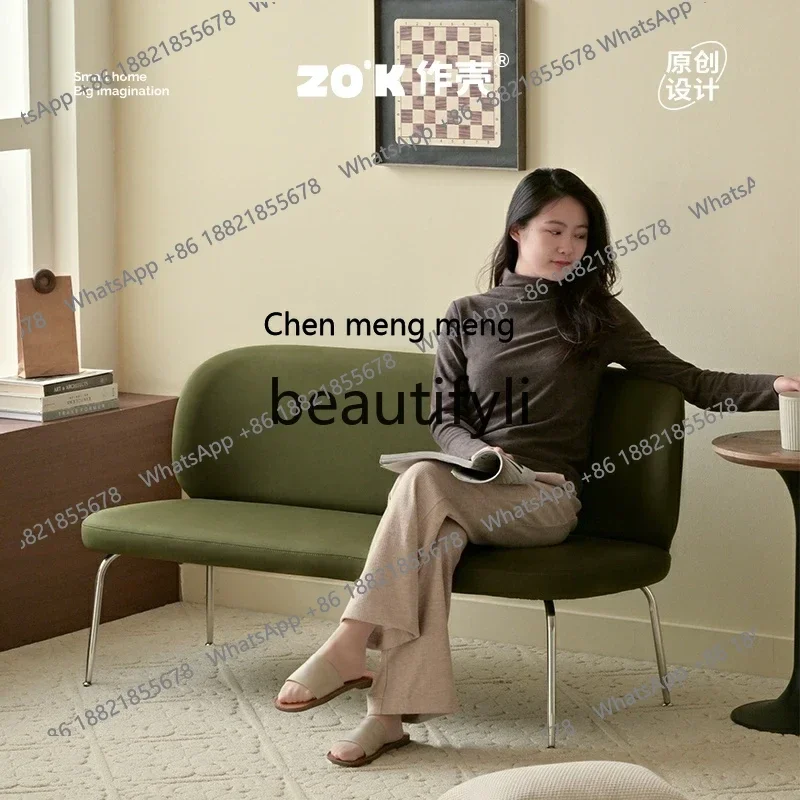 S7486teae Nordic simple ecological leather leave-in sofa small apartment waterproof and easy to take care of living room