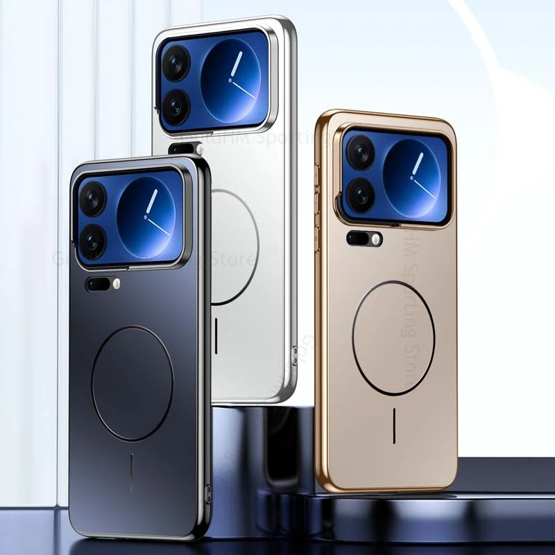 

Laser Plating For Magsafe Case For Xiaomi 15S 17 Pro Max Electroplating Matte Magnetic Cover For Xiaomi 15 Ultra 14 13 15S 17Pro