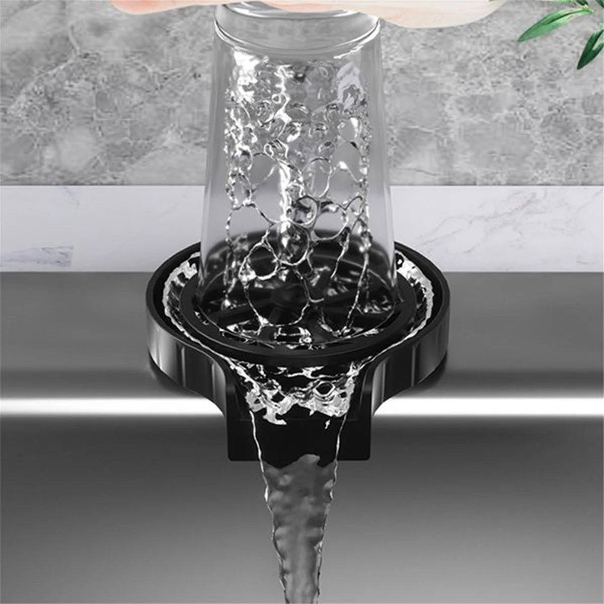 High Pressure Cup Washer Faucet Glass Rinser Automatic Glass Cup Washer Bar Beer Cup Cleaner Kitchen Sink Accessories