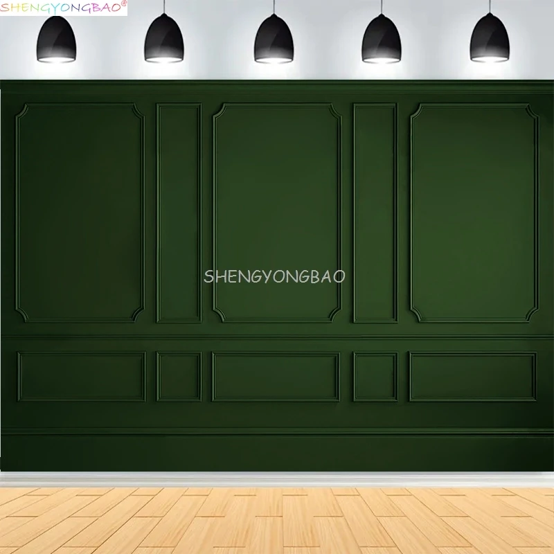

Interior Wall And Floor Mouldings Photography Backdrops Retro Joinery Wood Paneling Palace Wedding Photo Studio Background OR-15