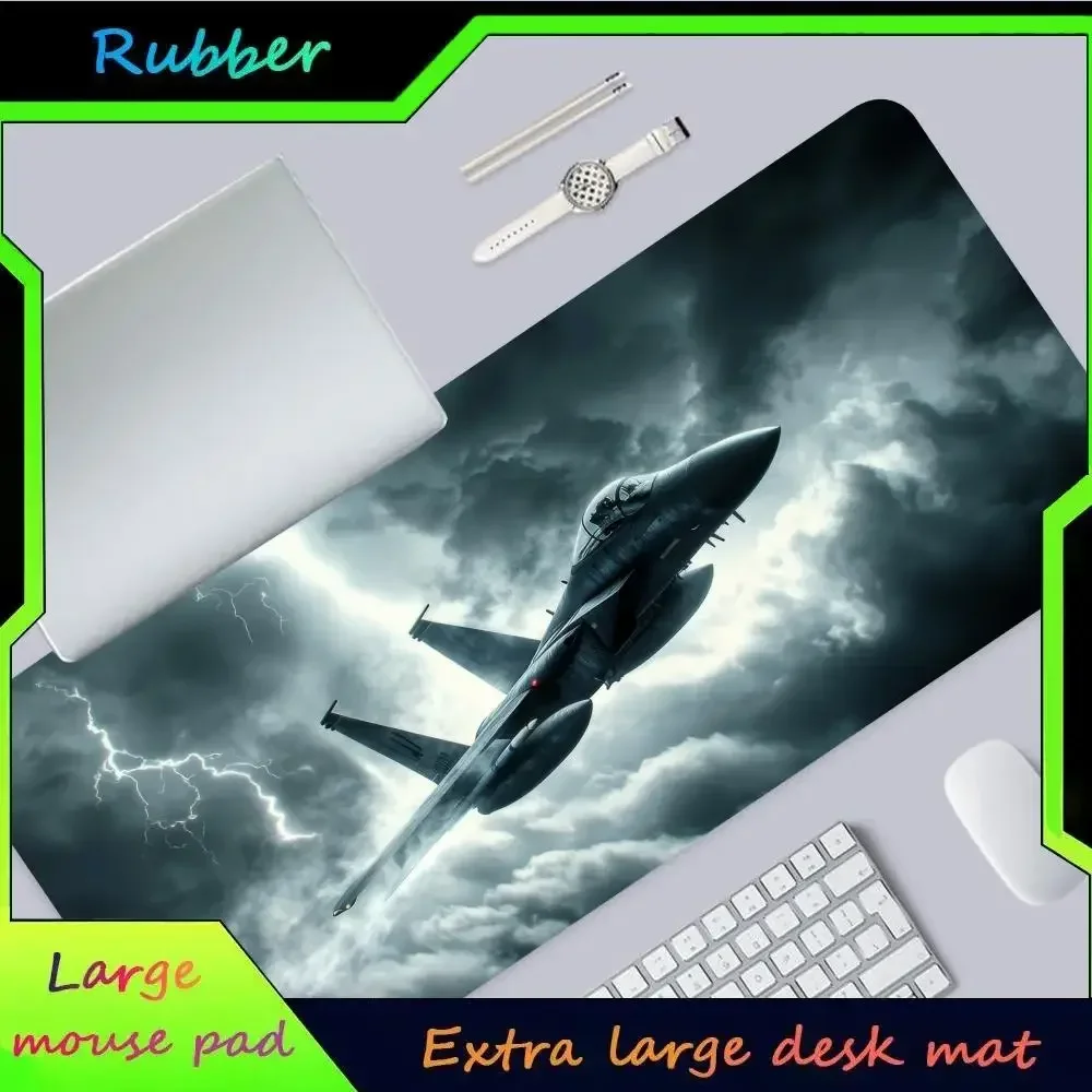 

Cool for Boys Fighter Jet in Stormy Skies MINISO Mouse Pad Hot Large Game Mause Pads XL Lock Edge Size for Gamee Give gifts daug
