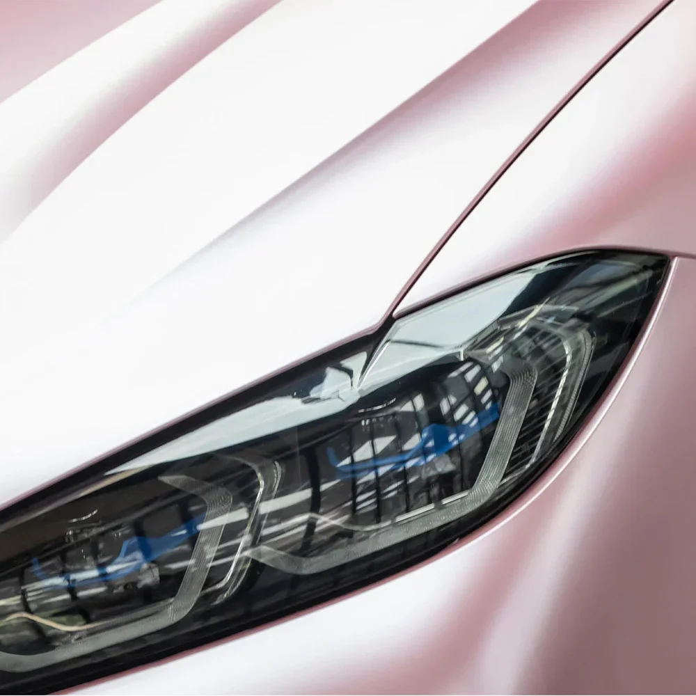 Naklejka samochodowa Gloss Cherry Blossom Pink Wrapping Film Vinyl Film Bubble Free PET Naklejka Akcesoria samochodowe Auto Exterior Interior — zdjęcie 4