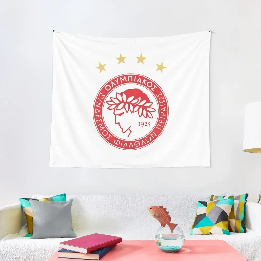 

Olympiacos Tapestry Room Ornaments Aesthetics For Room Home Decoration Accessories Tapestry