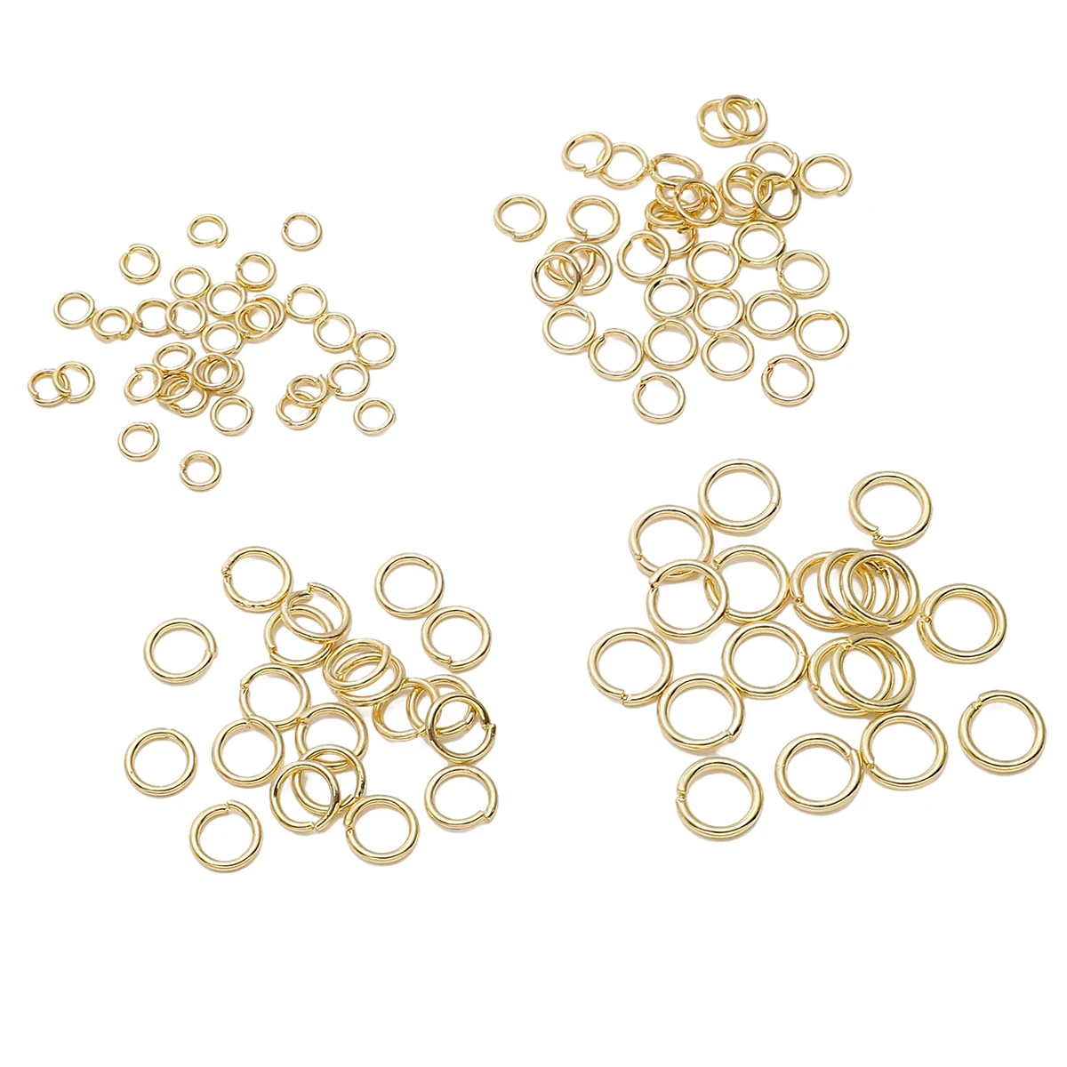 

50/100pcs 3/4/5/6mm Copper Metal Single Circle Loops Open Jump Rings Connector For Jewelry Making DIY Earrings Keychain Findings