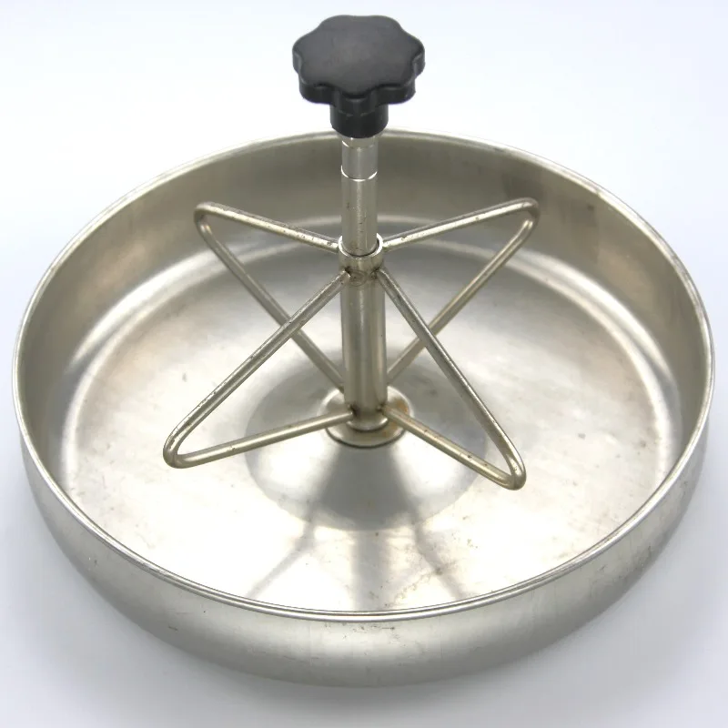 Stainless Steel Animal Feeder, Zizhu Farm Thickened Round Design Durable 304 Stainless Steel Feeder