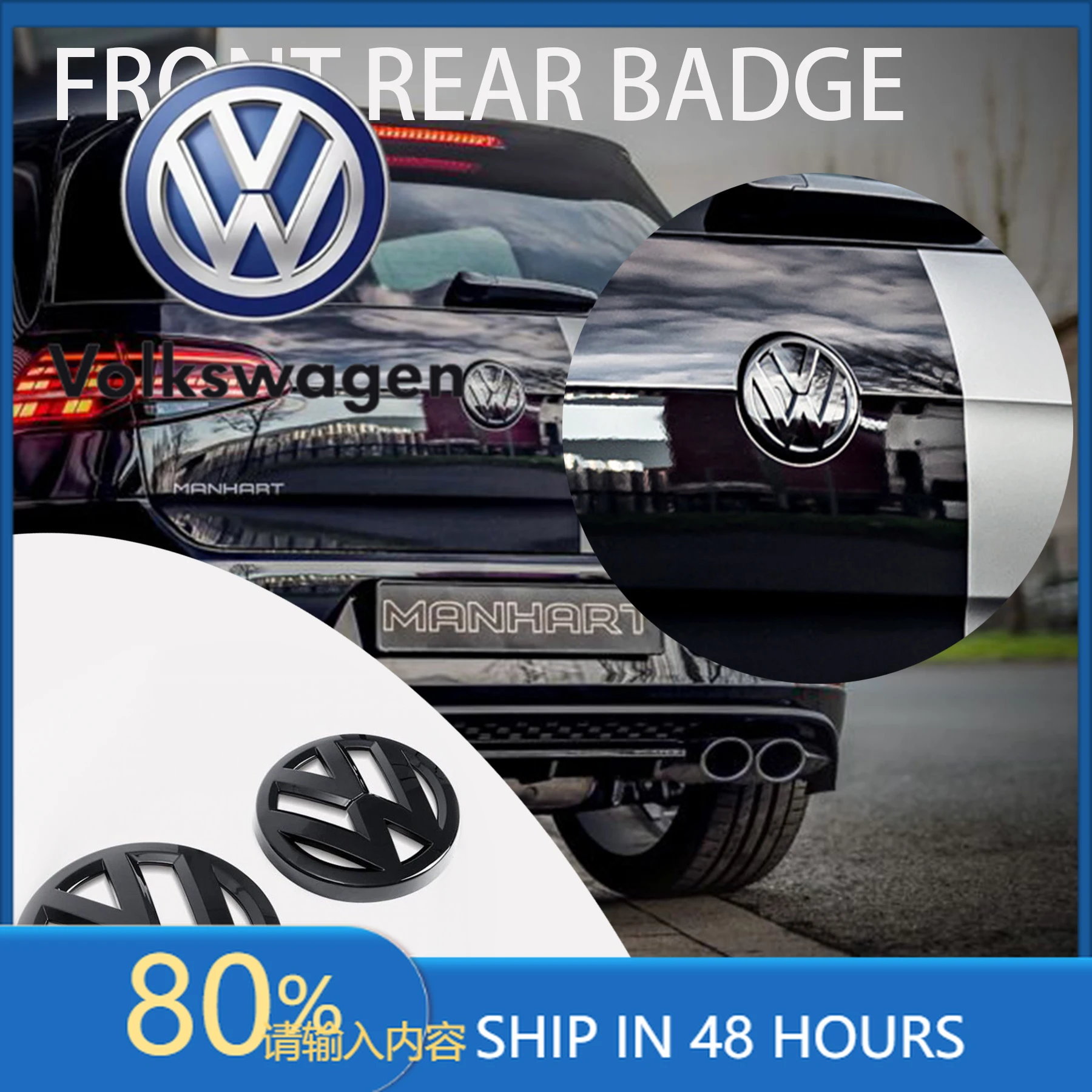 

Наклейки на радиатор и заднюю часть автомобиля для Volkswagen VW Polo 2013-2016, без повреждений, аксессуары для авто