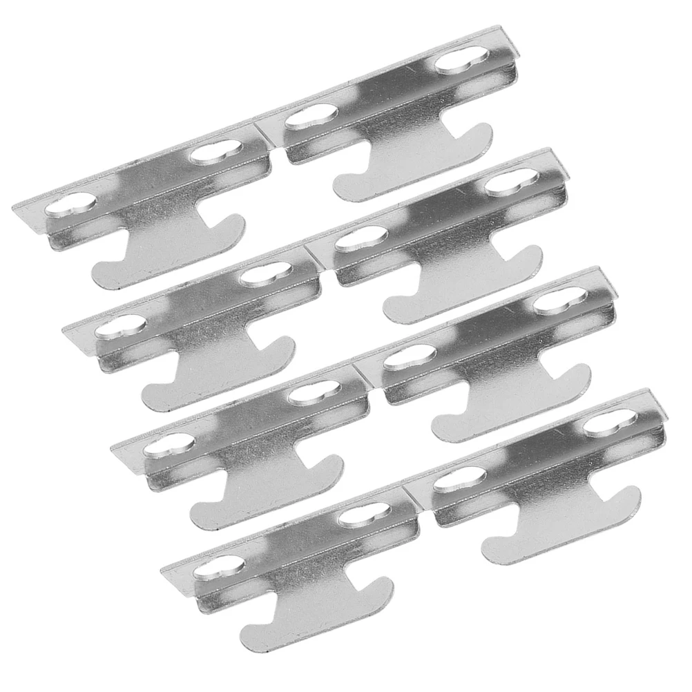 

4 Sets Curtain Rod Bracket Home Pole Holding Accessories Window Brackets Hangers High Strength Material Versatile Design Smooth