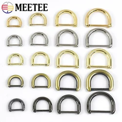 5/10Pcs Meetee 13/16/20/25mm Metal D Ring Buckles Removeable Screw Clasp Handbag Strap Decor Connect Hook Hang Buckle Accessory