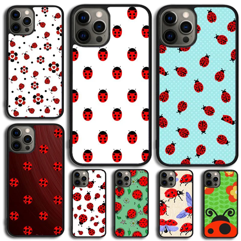 Seven Star Ladybug Phone Case For iPhone 14 15 16 13 12 Mini Max Cover For Apple iPhone 11 Pro Max 6 8 7 Plus SE2020 Coque