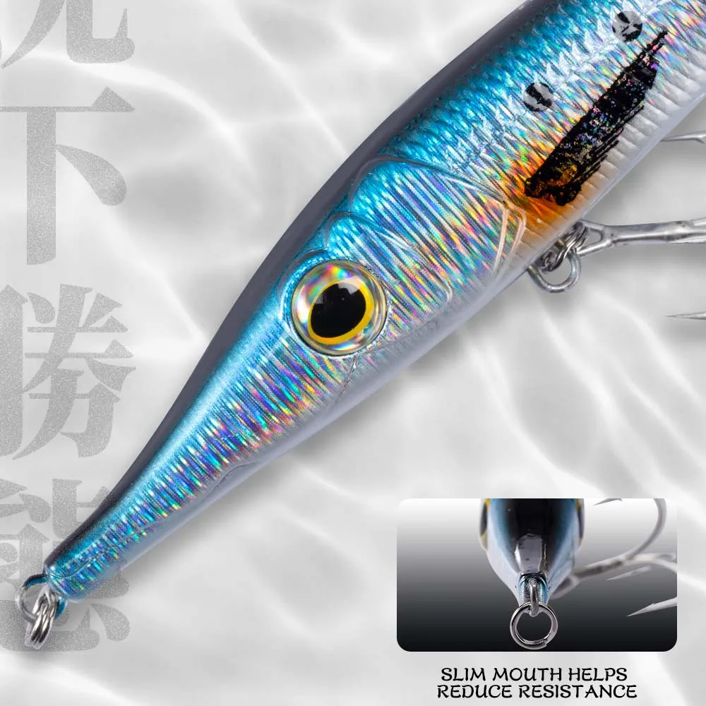 Hunthouse Fishing Lure Pencil Bait Stickbait Fishing Lures 146mm 19g Long Cast Floating For Bass Zargana Pencil Wobber
