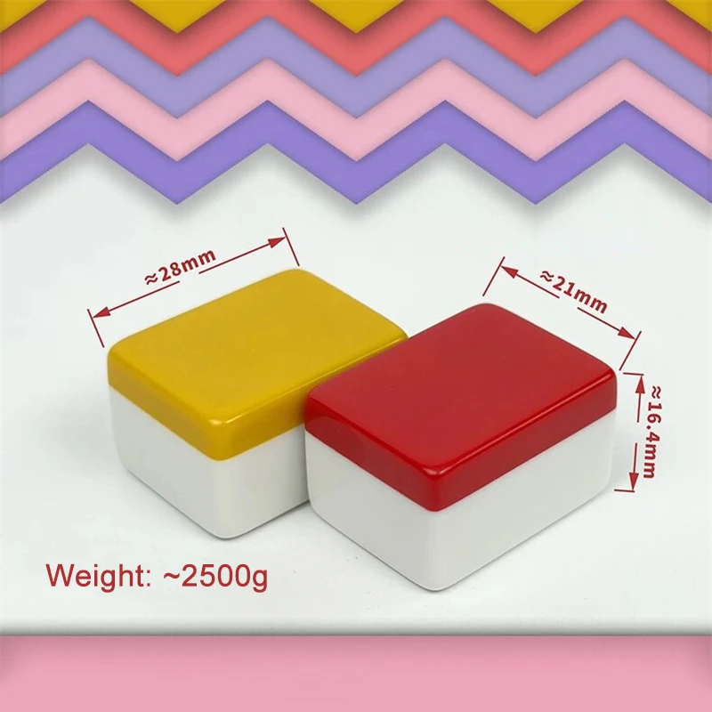Hot Japanese family mahjong yellow blue mini travel portable folding positive machine thugs playing small mahjong