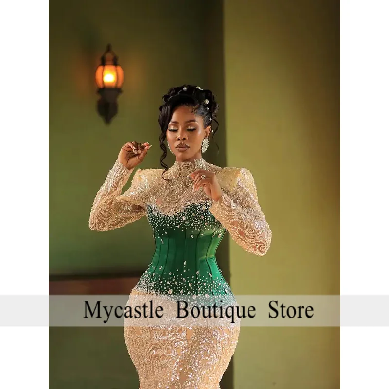 아프리카 웨딩 리셉션 드레스 반짝이 비즈 장식 짧은 생일 드레스 풍성한 튤 구름 스커트 흑인 소녀 프롬 드레스 맞춤 제작