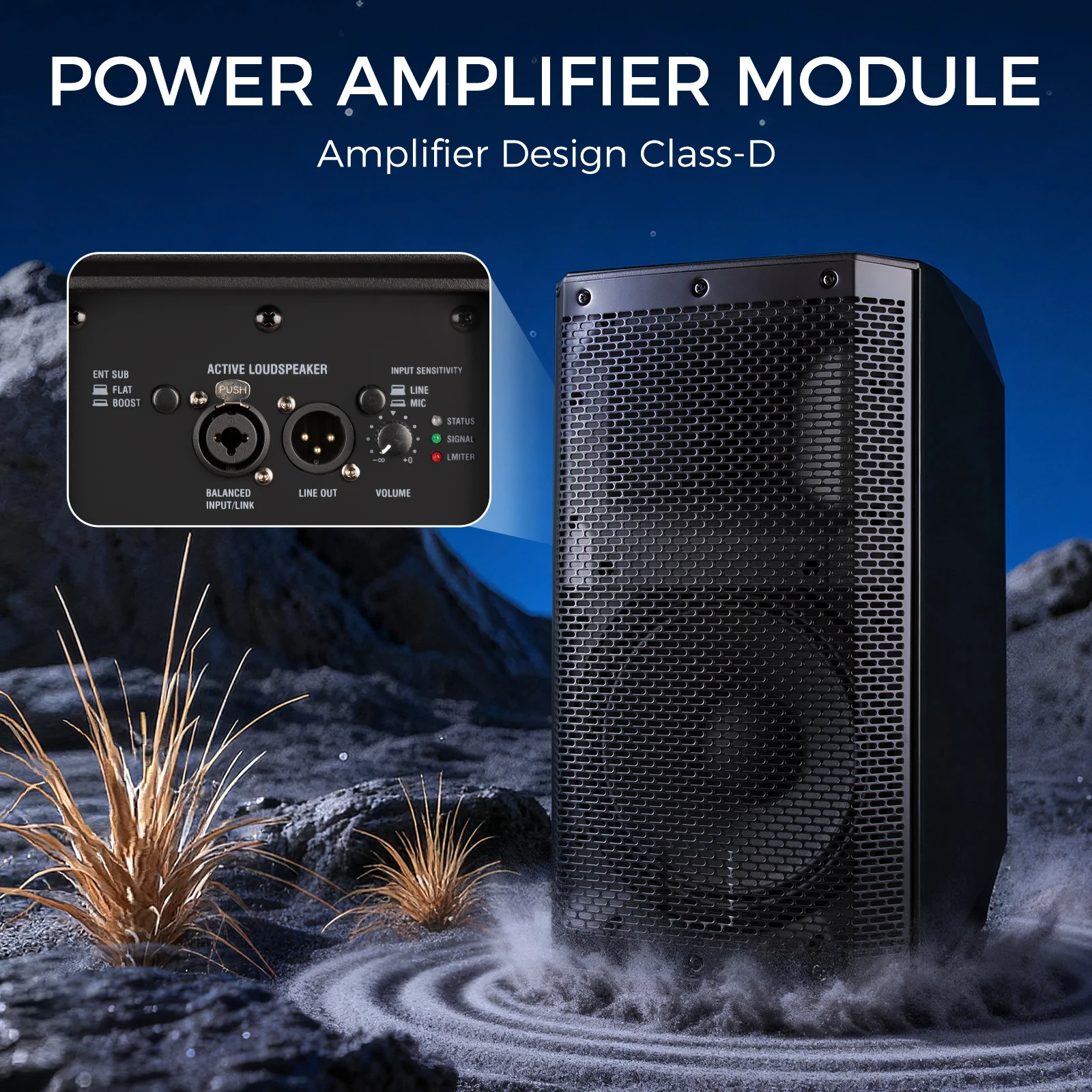 

Biner AS10 Pro Sound System 2-way Dj Audio Powered Speakers 10 Inch Professional Active Speaker