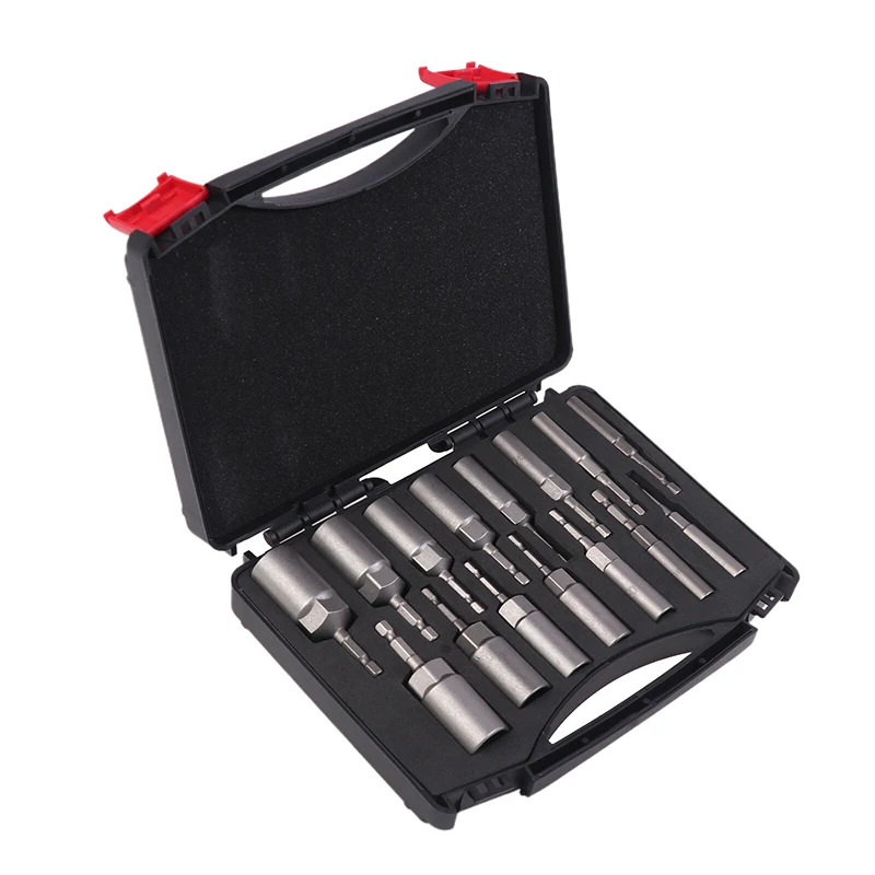 عميق 80 مللي متر 15-حزمة قوة الجوز عداء مجموعة لقمة مثقاب 5.5-19 مللي متر مقبس التصادم تحويل عرافة المقبس الإسكان أدوات كهربائية إضافات #2